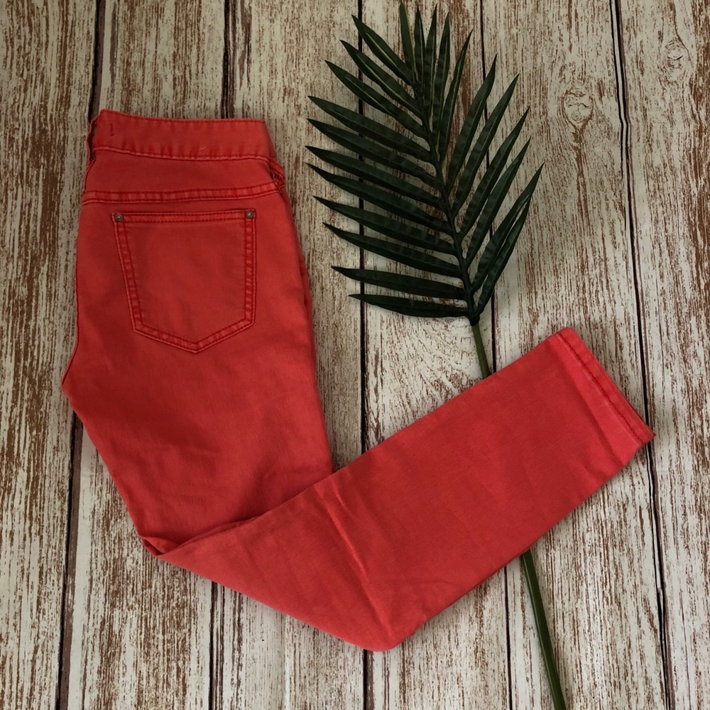 Free People Coral Cropped Jeans Size 27